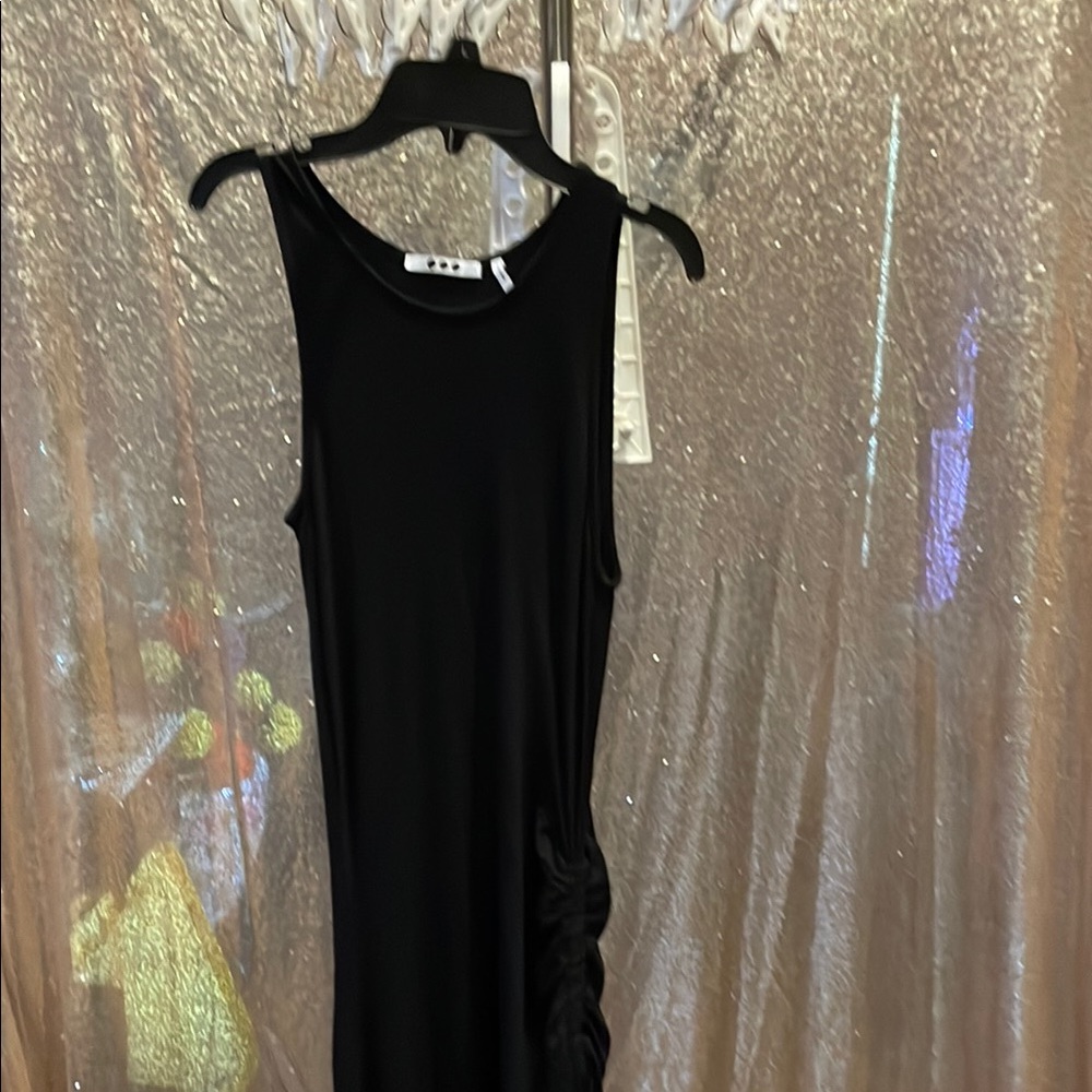 Three Dots Black Sleeveless Maxi Dress